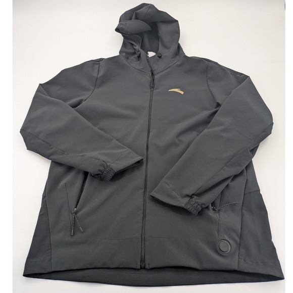 Anta Other - ANTA‎ Men's Full Zip Hooded Jacket Size XXL Black Athletic Track Jacket